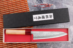 Couteau de chef japonais artisanal Tsunehisa Aogami Super martelé 18cm