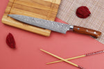 Couteau sujihiki japonais Takeshi Saji R2 Damas Mosaïque 24cm