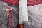 Couteau sujihiki japonais artisanal Tsunehisa Aogami Super martelé 24cm