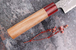 Couteau sujihiki japonais artisanal Tsunehisa Aogami Super martelé 24cm