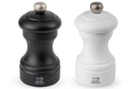 Coffret duo moulin à sel et poivre Peugeot Bistro en bois noir + blanc 10cm