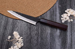 Couteau universel japonais artisanal Nao Yamamoto Damas AS brut de forge 13,5cm