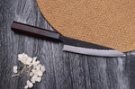 Couteau universel japonais artisanal Nao Yamamoto Damas AS brut de forge 13,5cm