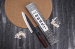 Couteau de chef japonais artisanal Nao Yamamoto Damas AS brut de forge 18cm