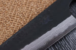 Couteau de chef japonais artisanal Nao Yamamoto Damas AS brut de forge 18cm