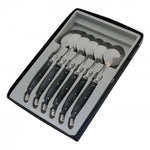 Coffret 6 cuillères à soupe Laguiole Postiche Gris