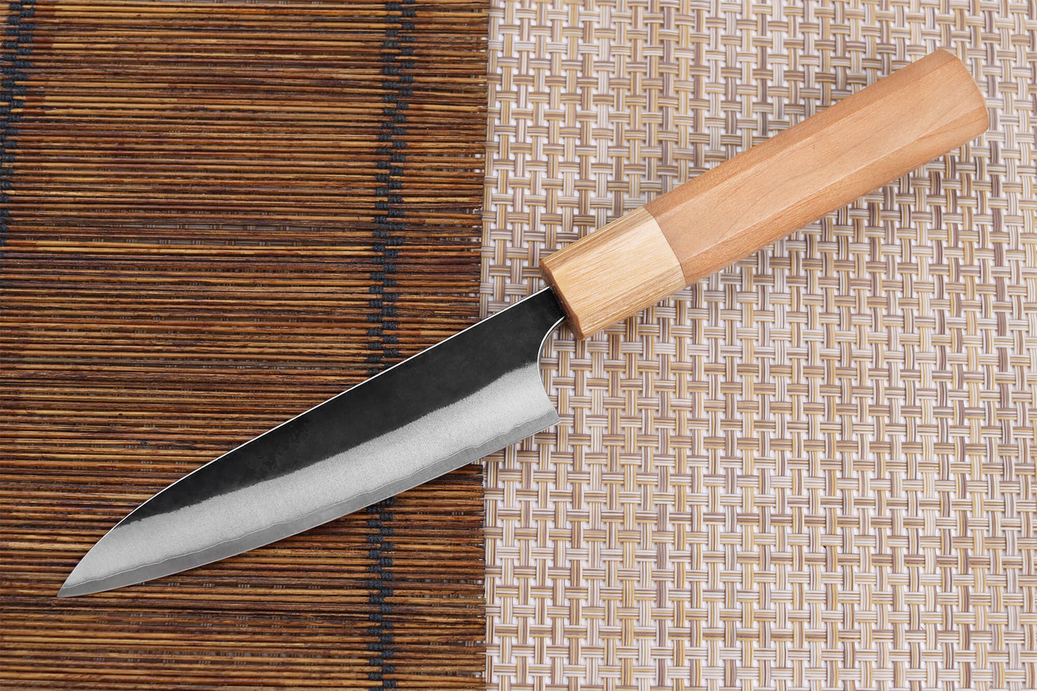 Couteau universel japonais artisanal Yoshimi Kato AS Brut 12cm