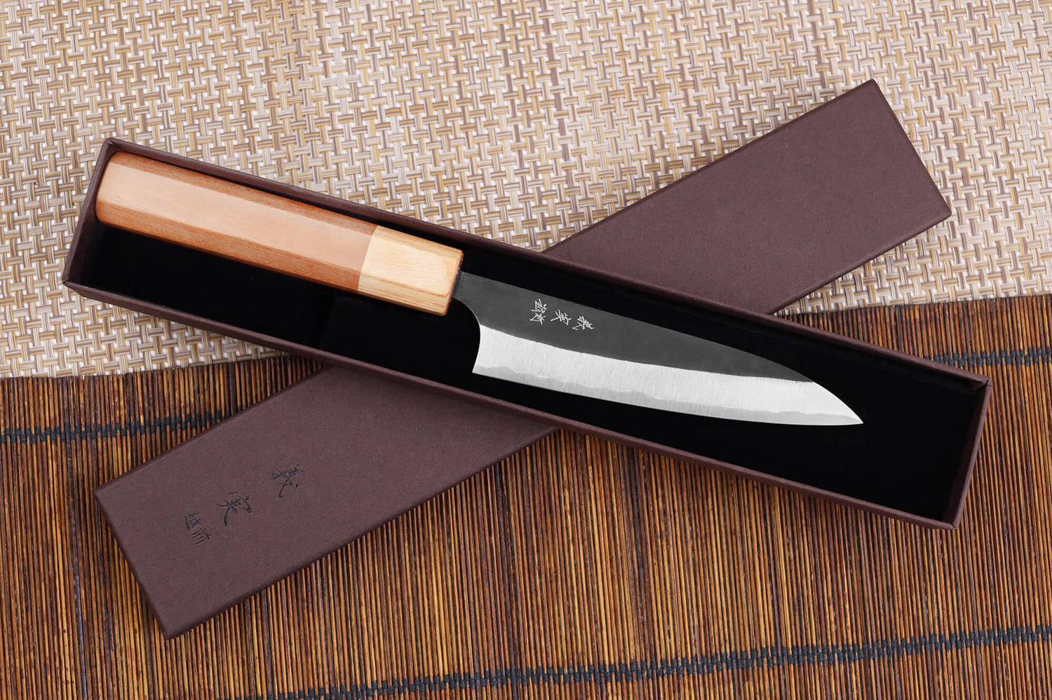 Couteau universel japonais artisanal Yoshimi Kato AS Brut 12cm