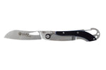 Couteau pliant LUG SP2SBB noir et bleu manche en G10 et acier 11,6cm avec mousqueton