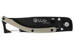 Couteau pliant LUG SP1TD désert manche en G10 et acier 11cm avec mousqueton