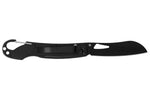 Couteau pliant LUG SP2TOB noir et orange manche G10 et acier 11,6cm avec mousqueton