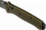 Couteau pliant Benchmade Bailout 537GY-1 manche aluminium anodisé vert 12cm avec brise-vitre