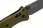Couteau pliant Benchmade Bailout 537GY-1 manche aluminium anodisé vert 12cm avec brise-vitre