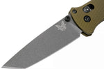 Couteau pliant Benchmade Bailout 537GY-1 manche aluminium anodisé vert 12cm avec brise-vitre