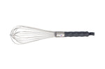 Fouet de cuisine manche antidérapant noir - 30 cm