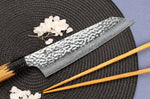 Couteau kiritsuke 19cm japonais Sakai Takayuki Kashi Urushi VG10 damas