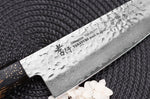Couteau santoku 17cm japonais Sakai Takayuki Kashi Urushi VG10 damas
