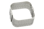 Mini moule perforé carré Mallard Ferrière pour petits fours en inox