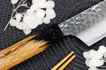Couteau santoku kiritsuke 16cm japonais Sakai Takayuki Kashi Urushi VG10 damas