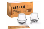 Coffret cadeau 2 verres de dégustation Cookut Graham + billes en marbre + guide