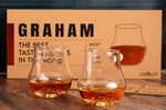 Coffret cadeau 2 verres de dégustation Cookut Graham + billes en marbre + guide