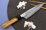 Couteau santoku kiritsuke 16cm japonais Sakai Takayuki Kashi Urushi VG10 damas