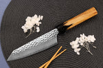 Couteau santoku kiritsuke 16cm japonais Sakai Takayuki Kashi Urushi VG10 damas