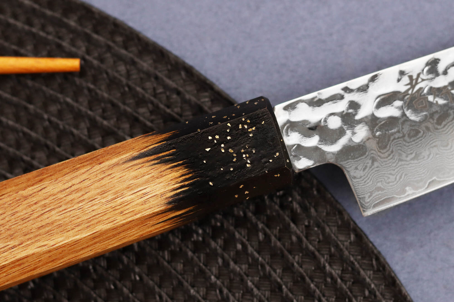 Couteau universel 15cm japonais Sakai Takayuki Kashi Urushi VG10 damas