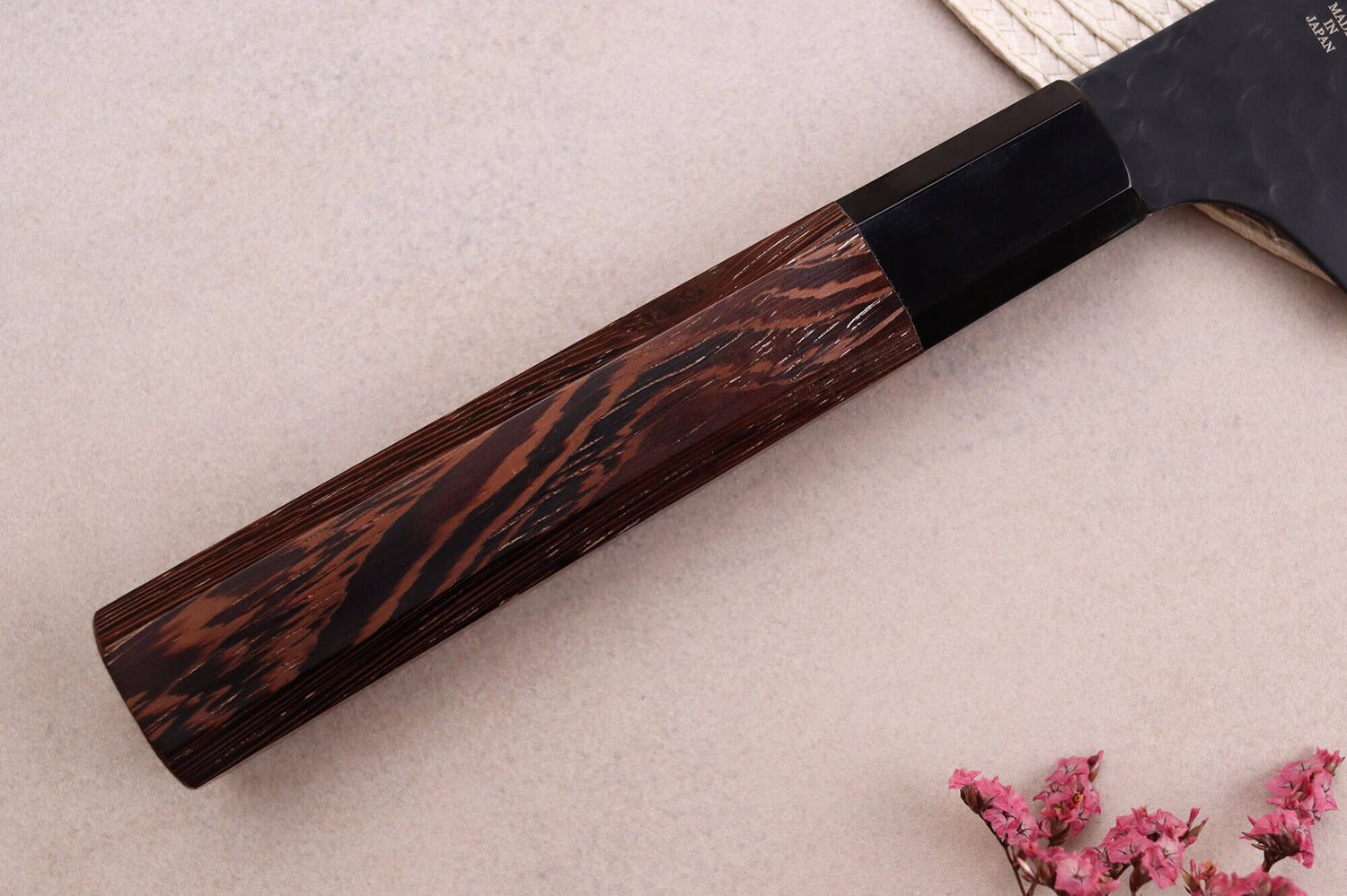Couteau kiritsuke 19cm japonais Sakai Takayuki Kurokage VG10 manche en wengé
