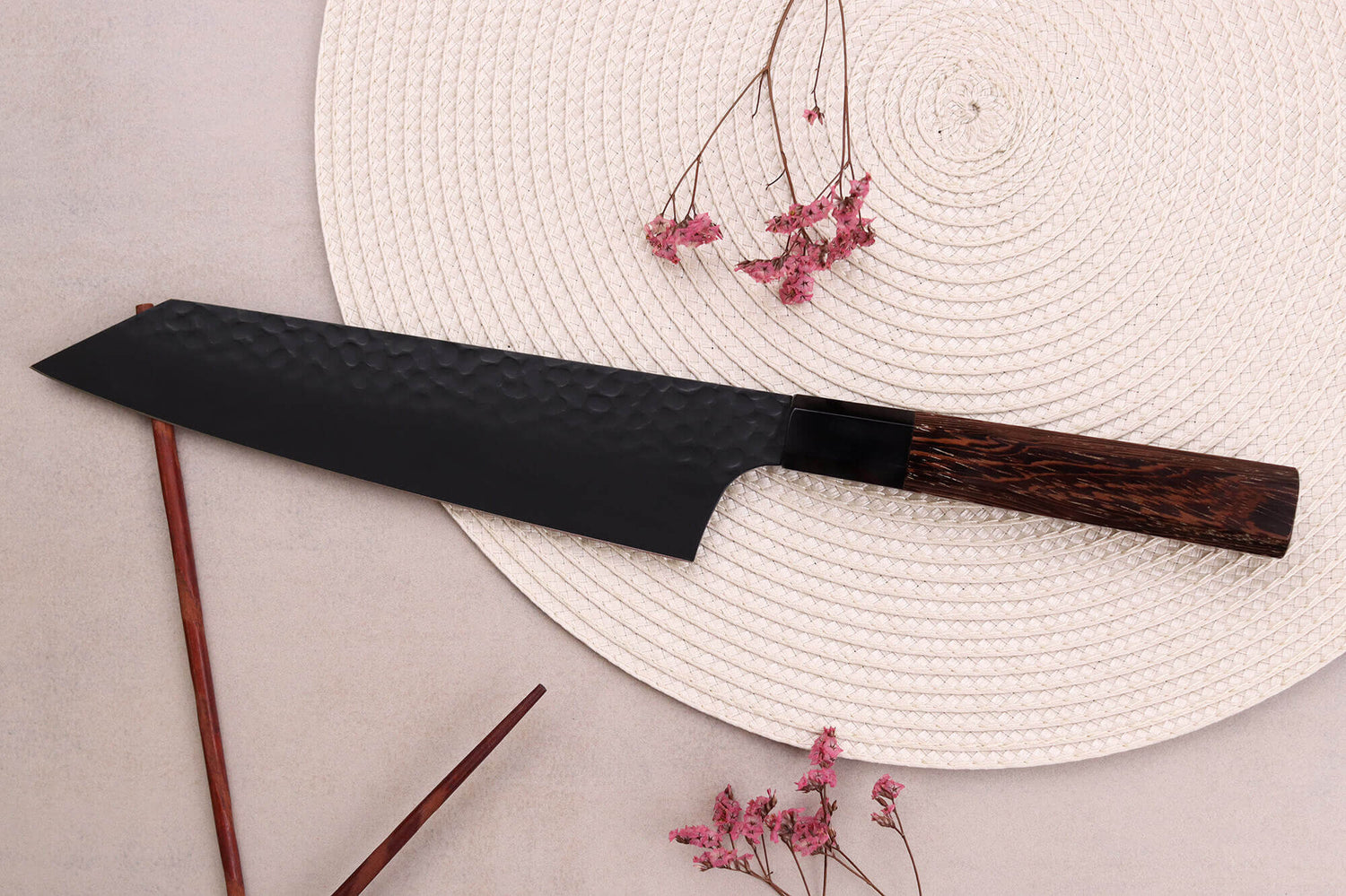 Couteau kiritsuke 19cm japonais Sakai Takayuki Kurokage VG10 manche en wengé