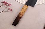 Couteau de chef 24cm japonais Sakai Takayuki Kurokage VG10 manche en chêne brûlé