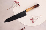 Couteau de chef 24cm japonais Sakai Takayuki Kurokage VG10 manche en chêne brûlé