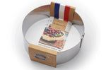 Cercle à entremets extensible De Buyer en inox hauteur 6,5cm - 18 à 36cm