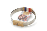 Cercle à entremets extensible De Buyer en inox hauteur 3cm - 18 à 36cm