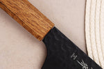 Couteau kiritsuke 19cm japonais Sakai Takayuki Kurokage VG10 manche en chêne brûlé
