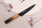 Couteau universel 15cm japonais Sakai Takayuki Kurokage VG10 manche en chêne brûlé
