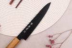 Couteau universel 15cm japonais Sakai Takayuki Kurokage VG10 manche en chêne brûlé