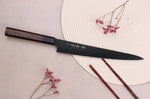 Couteau sujihiki 24cm japonais Sakai Takayuki Kurokage VG10 manche en wengé