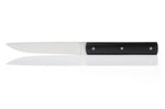 Coffret de 4 couteaux de table faits mains Perceval 888 noir