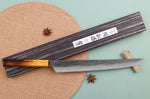 Couteau sakimaru takohiki japonais artisanal Sakai Takayuki Homura Guren 30cm