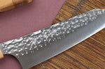 Couteau bunka japonais artisanal martelé Yu Kurosaki senko 16.5cm acier SG2
