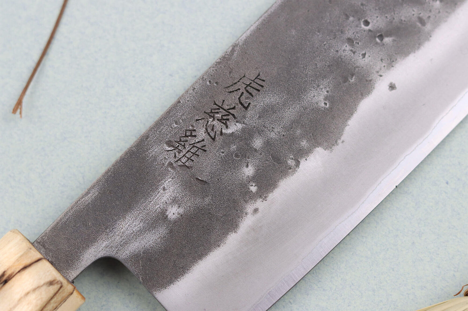 Couteau nakiri japonais artisanal Wusaki Nakata Erable BS2 16,5cm manche érable