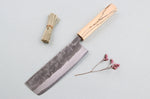 Couteau nakiri japonais artisanal Wusaki Nakata Erable BS2 16,5cm manche érable