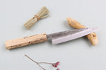 Couteau universel japonais artisanal Wusaki Nakata Erable BS2 13,5cm manche érable