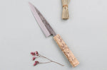 Couteau universel japonais artisanal Wusaki Nakata Erable BS2 13,5cm manche érable