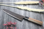 Couteau de chef kiritsuke japonais artisanal Kagekiyo Black Damascus VG10 21cm