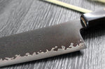 Couteau de chef kiritsuke japonais artisanal Kagekiyo Black Damascus VG10 21cm