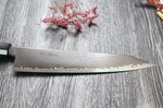 Couteau de chef kiritsuke japonais artisanal Kagekiyo Black Damascus VG10 21cm