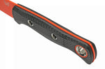 Couteau Benchmade Meatcrafter 15500OR-2 lame orange 15,4cm manche aluminium/carbone gris + étui