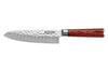 Couteau santoku Wusaki Pakka X50 alvéolé 17cm manche pakkawood